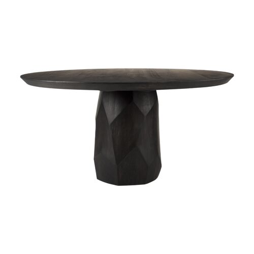 Verso 60" Round Dining Table, Light Brown Verso 60" Round Dining Table, Light Brown