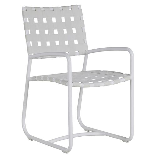 Catalina Outdoor Arm Chair, Chalk White Sunbrella~P77619678