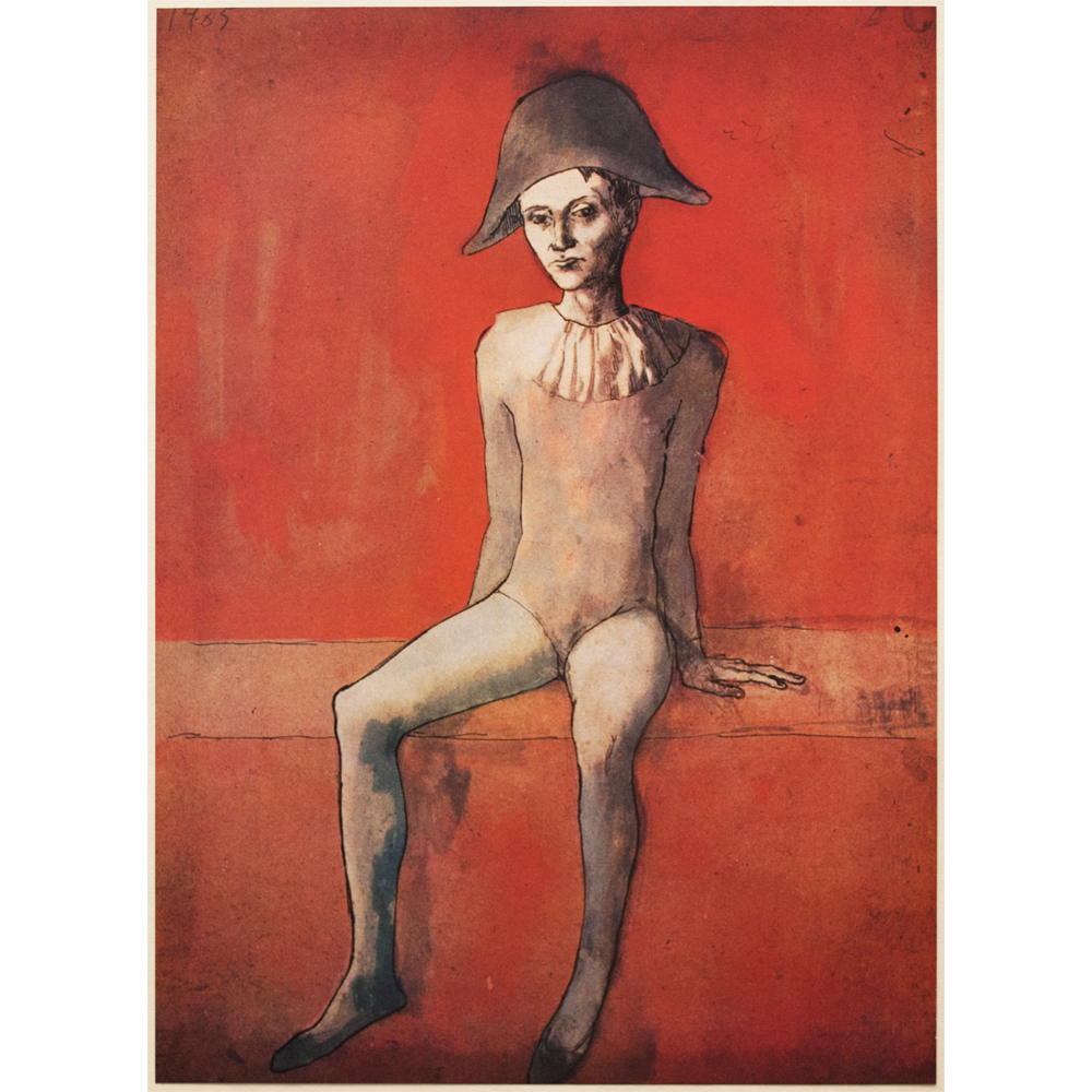 1947 Pablo Picasso, Seated Harlequin~P77660725