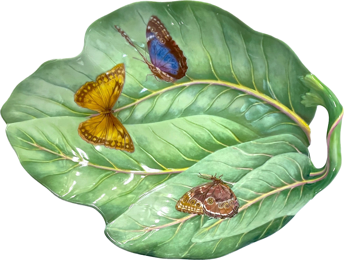 Mottahedah Leaf & Butterfly Serving Dish~P77657611