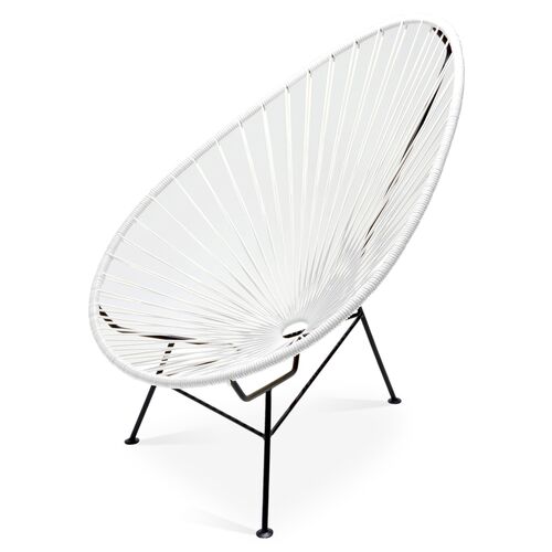Acapulco Outdoor Lounge Chair, White~P77284456