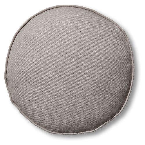 Claire 16x16 Disc Pillow, Light Gray Linen~P77483508