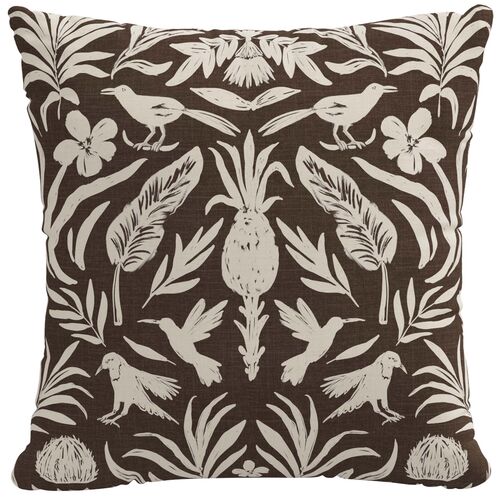 Odette Otomi Pillow, Chocolate