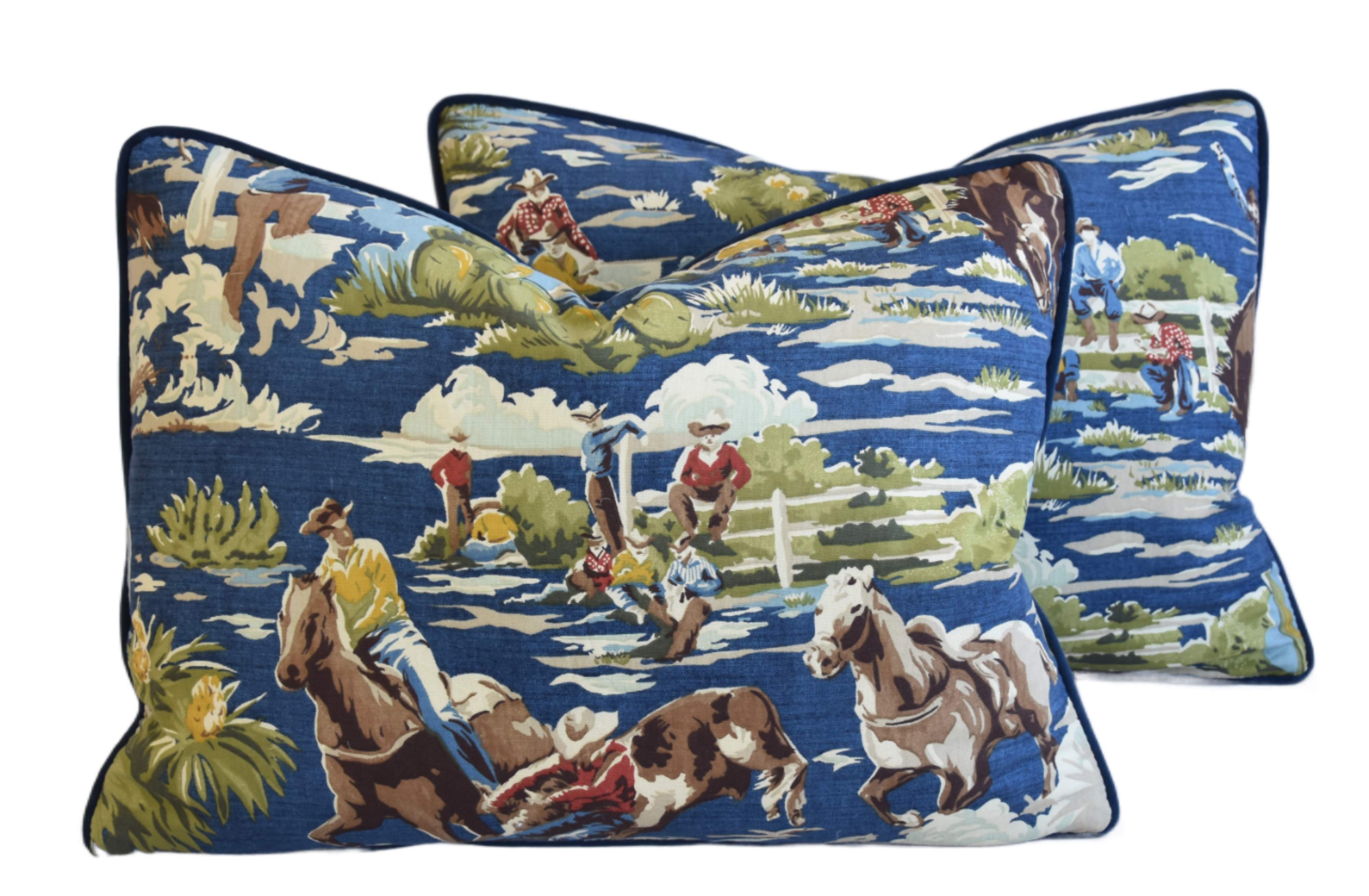 Western Ranch Cowboy Rodeo Pillows, S/2~P77659965