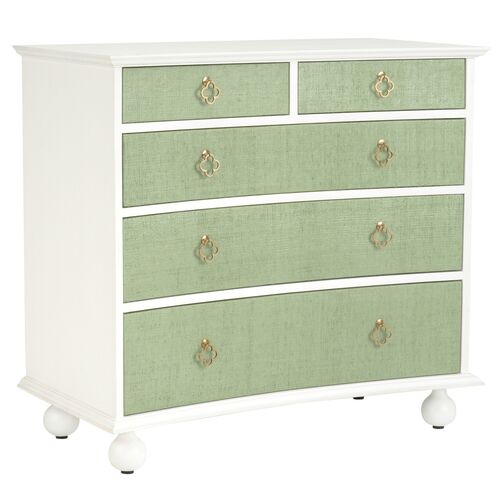 Maxwell 5-Drawer Raffia Chest
