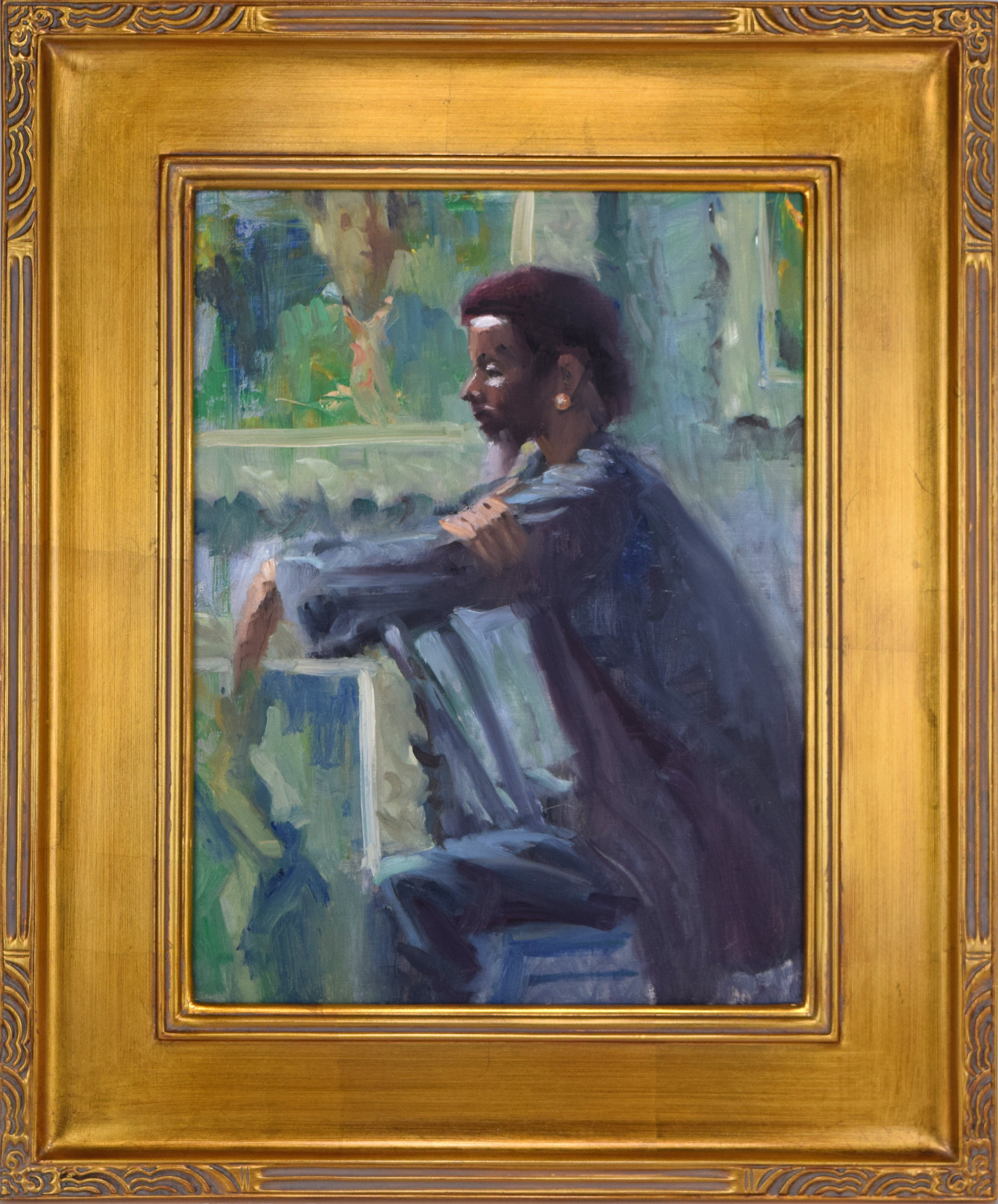 Impressionist Black Portrait by Barton~P77620618