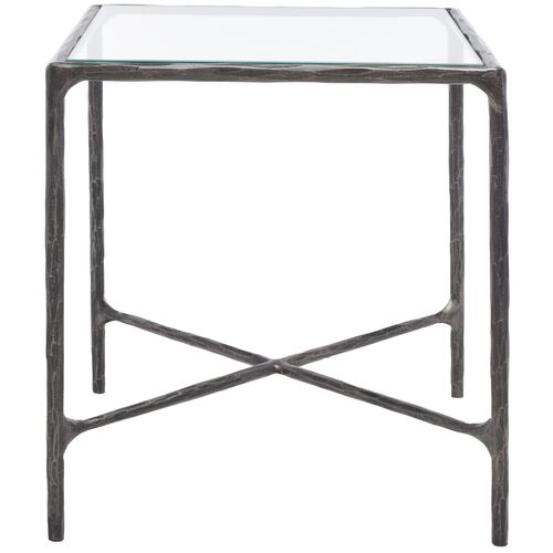 Gracelyn Metal Square End Table, Black Gracelyn Metal Square End Table, Black