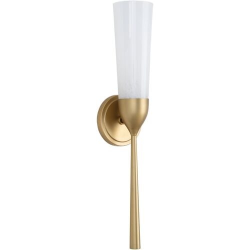 Mousseaux Wall Sconce, Brass/Fluted Glass