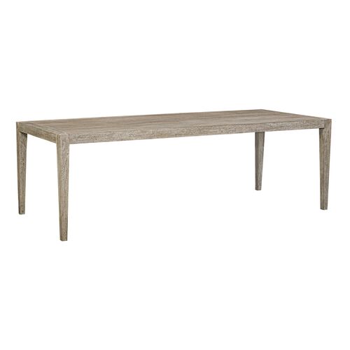 Fabienne 92" Outdoor Mahogany Dining Table, Gray Fabienne 92" Outdoor Mahogany Dining Table, Gray