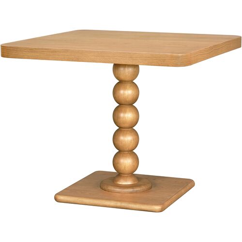 Del Ray 36" Square Wooden Dining Table, Natural Del Ray 36" Square Wooden Dining Table, Natural