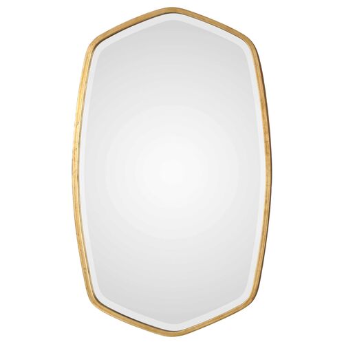 Duronia Wall Mirror, Antiqued Gold Leaf~P77479965