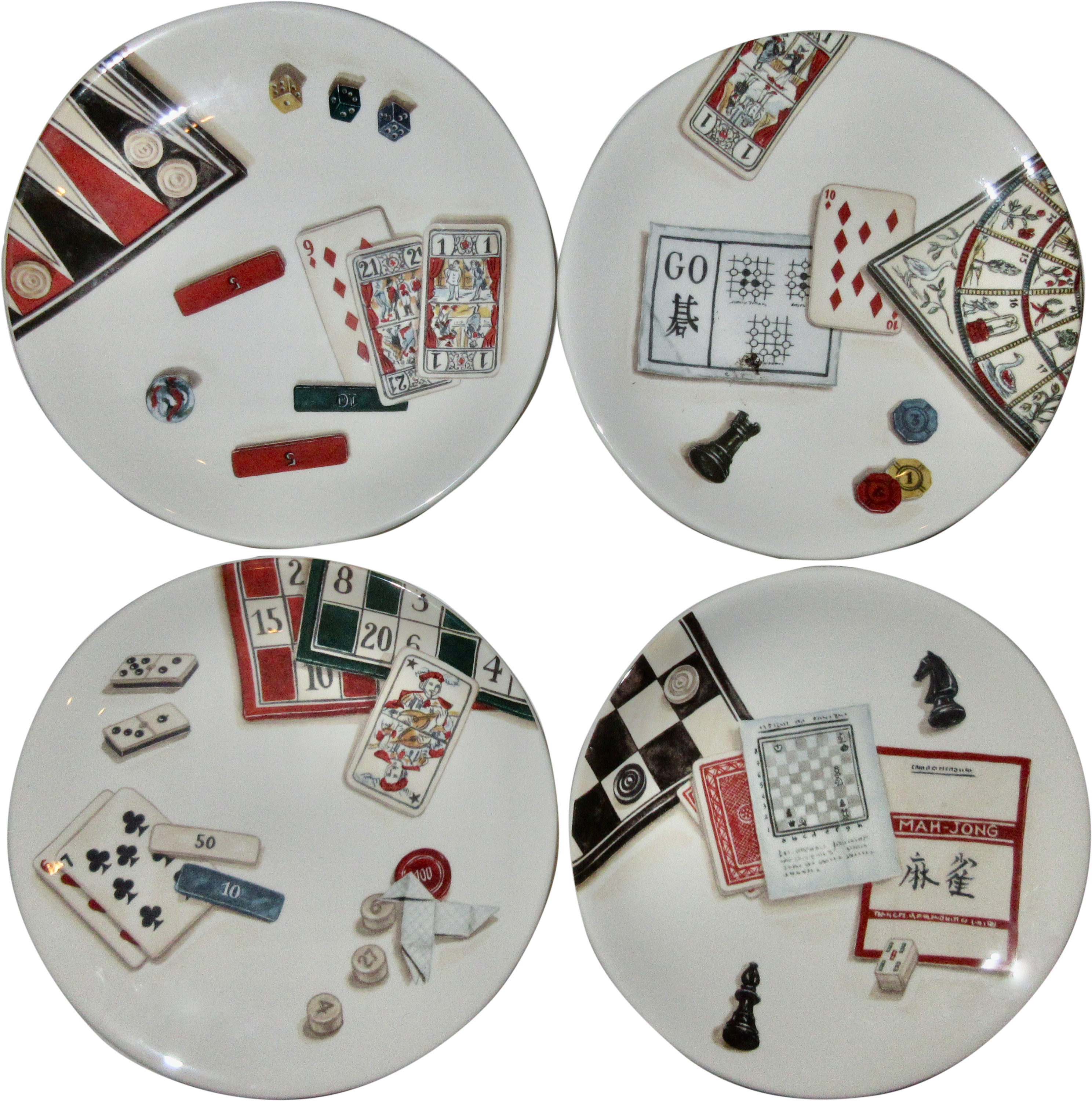 Gien French Games Plates S/4~P77636347