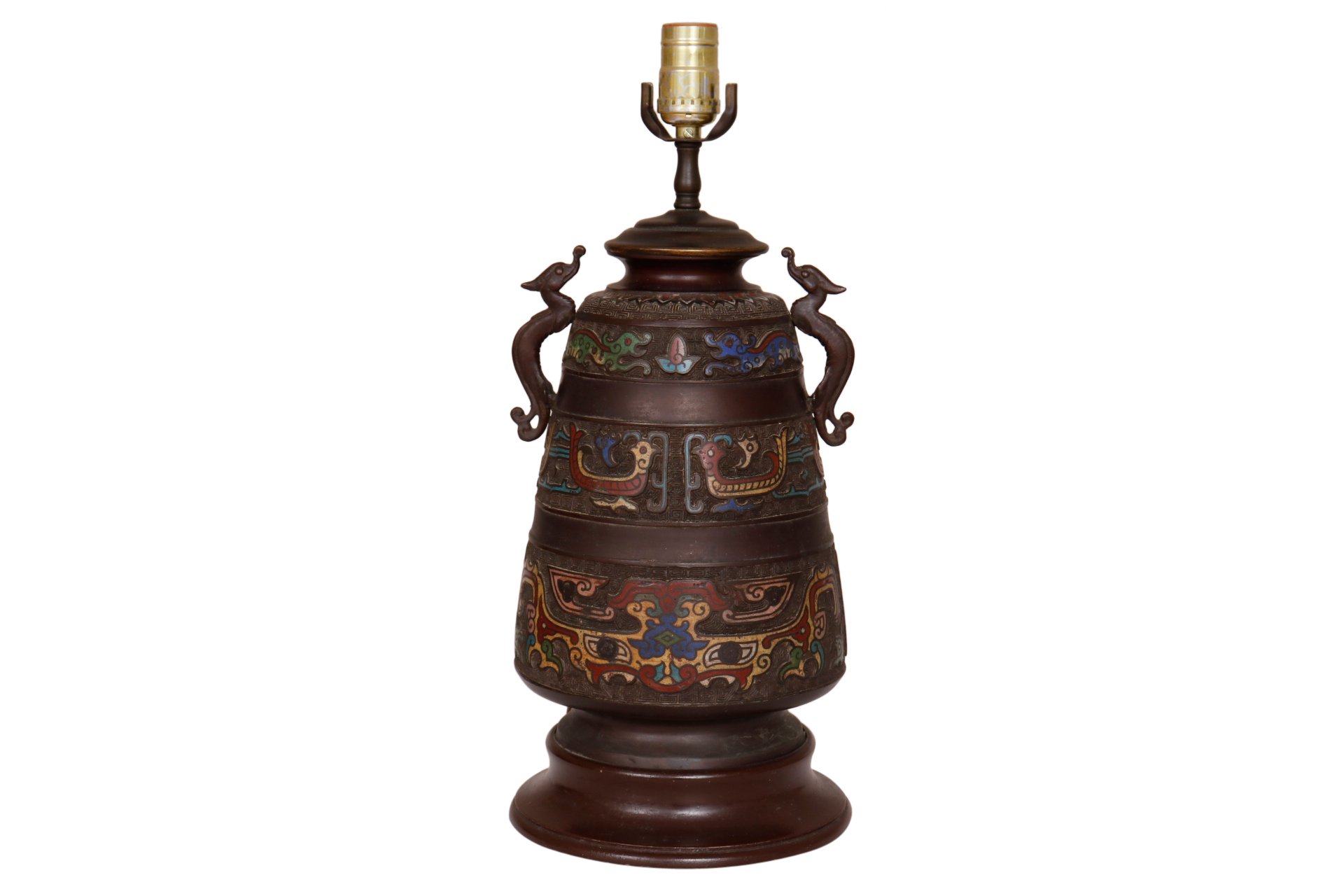 Aztec Style Metal Table Lamp~P77620663
