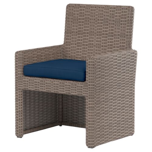 Neptune Outdoor Aluminum/Resin Wicker Dining Chair