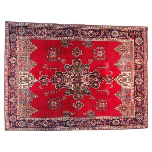 9'5" x 12'7" Vintage Persian Rug~P77560479