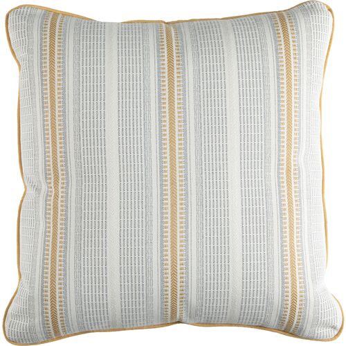 Dora Outdoor Pillow, Mustard Stripe~P77651701