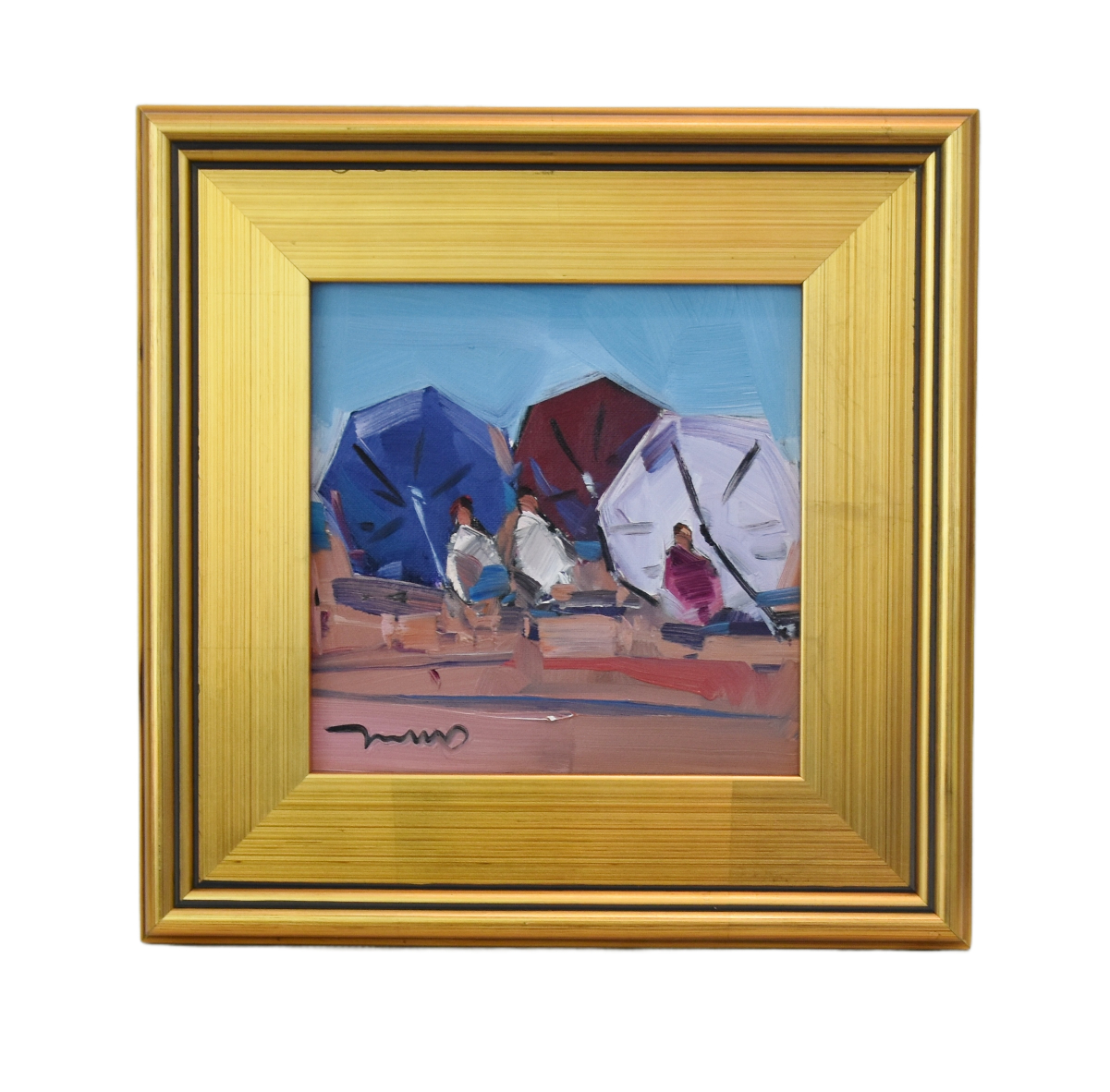 Nautical Sandy Beach Umbrella Painting~P77690371