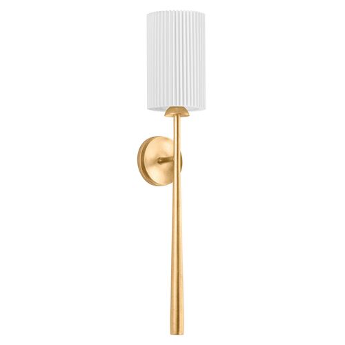Foster 30" Wall Sconce, Vintage Gold Leaf