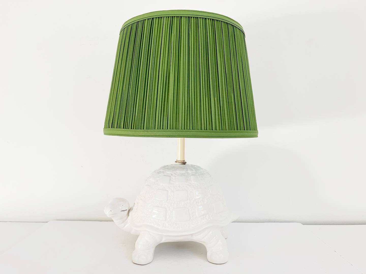 1960s Italian Turtle Lamp & Shade~P77669549