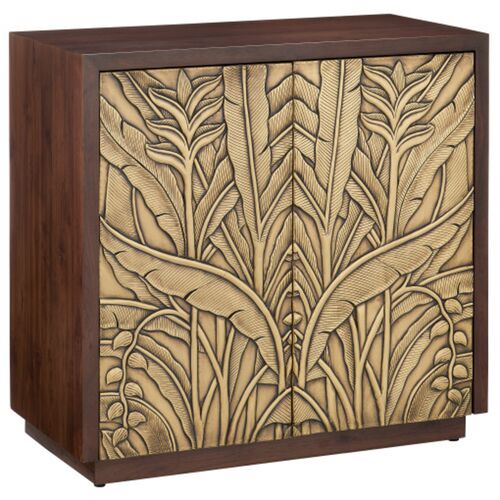 Jardin 2 Door Cabinet, Walnut