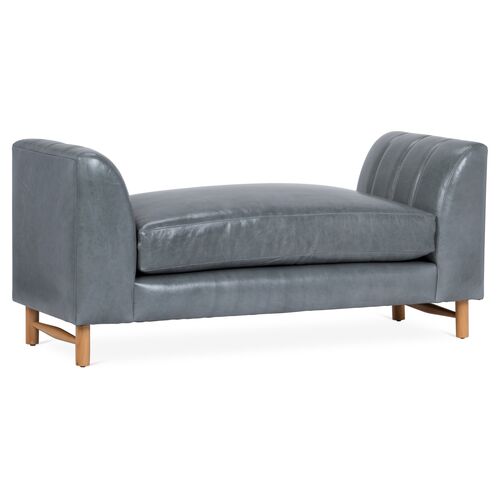 Alden Leather Bench