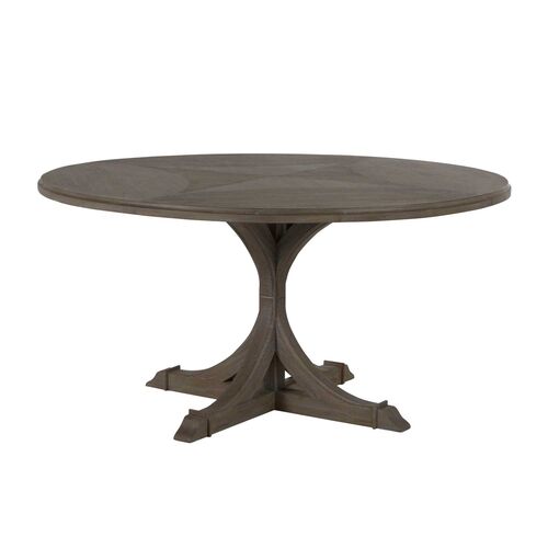Adams 60" Round Dining Table, Vintage Gray~P77606287