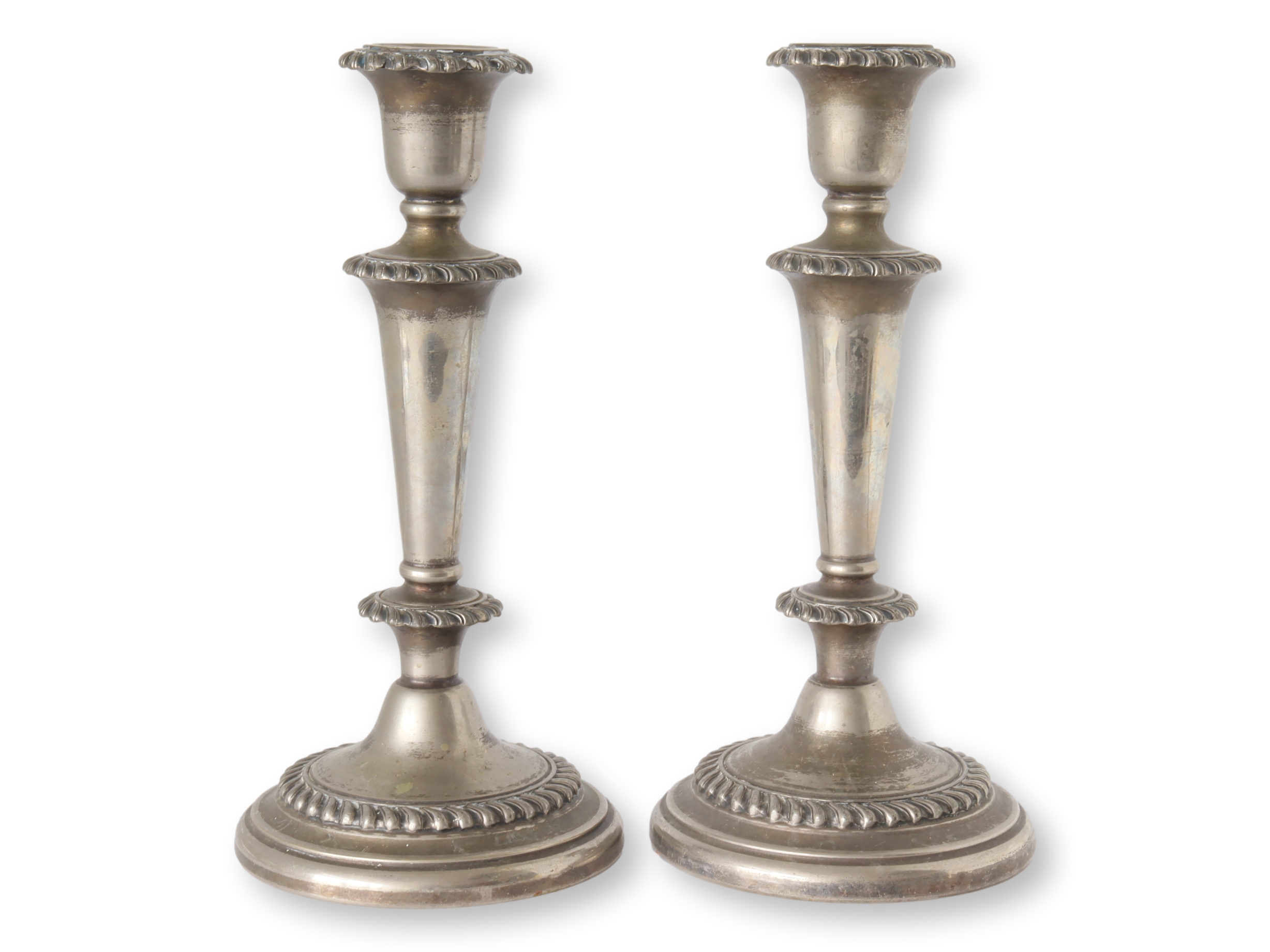 Vintage Pewter Candlesticks, Pair~P77705593