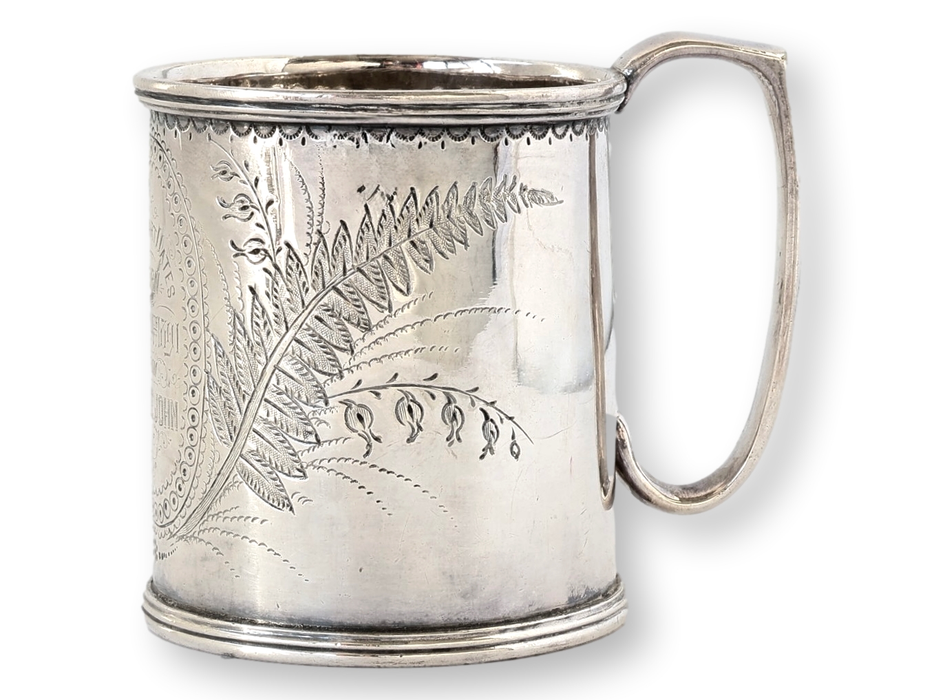 1891 English Silver-Plate Birth Mug~P77717215