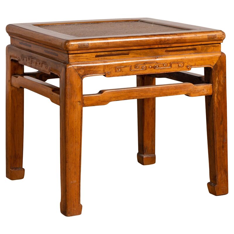 Chinese Ming Style Elmwood Waisted Table