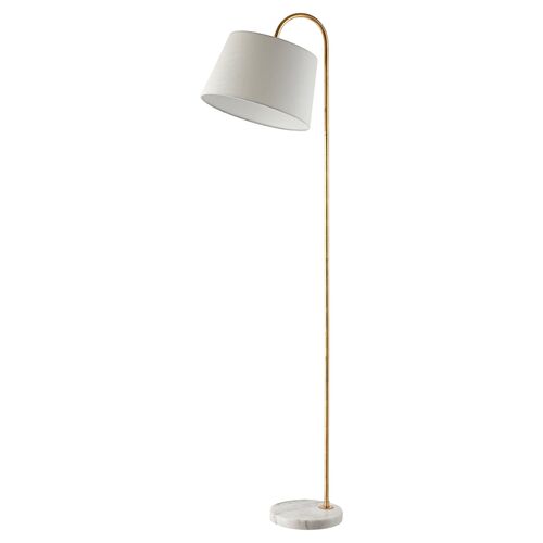 Madeline Floor Lamp, Gold Leaf/White~P69614013