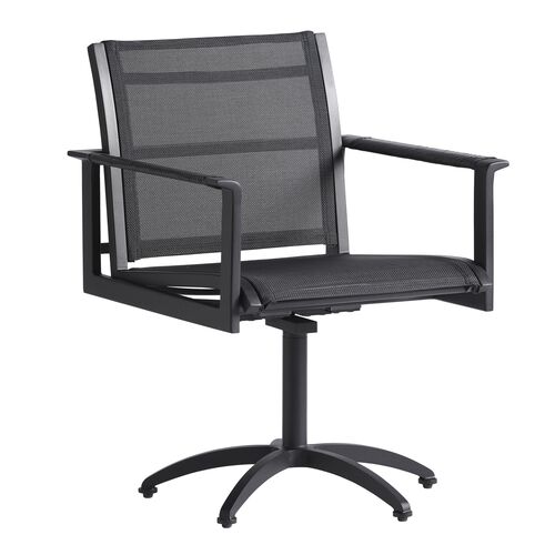 South Beach Outdoor Aluminum Swivel Rocker Dining Chair, Graphite South Beach Outdoor Aluminum Swivel Rocker Dining Chair, Graphite
