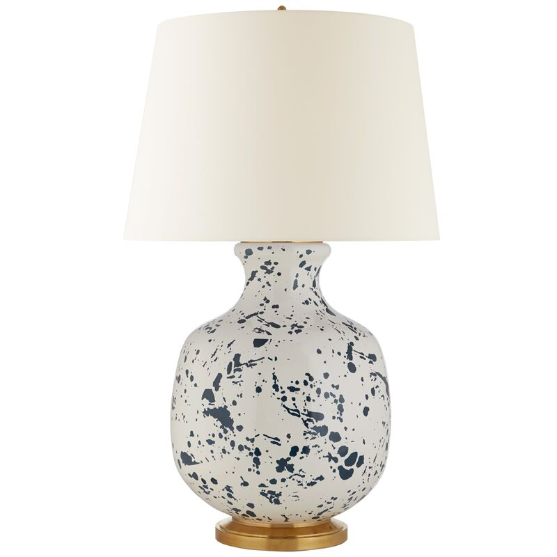 Buatta Large Table Lamp, Blue Splatter