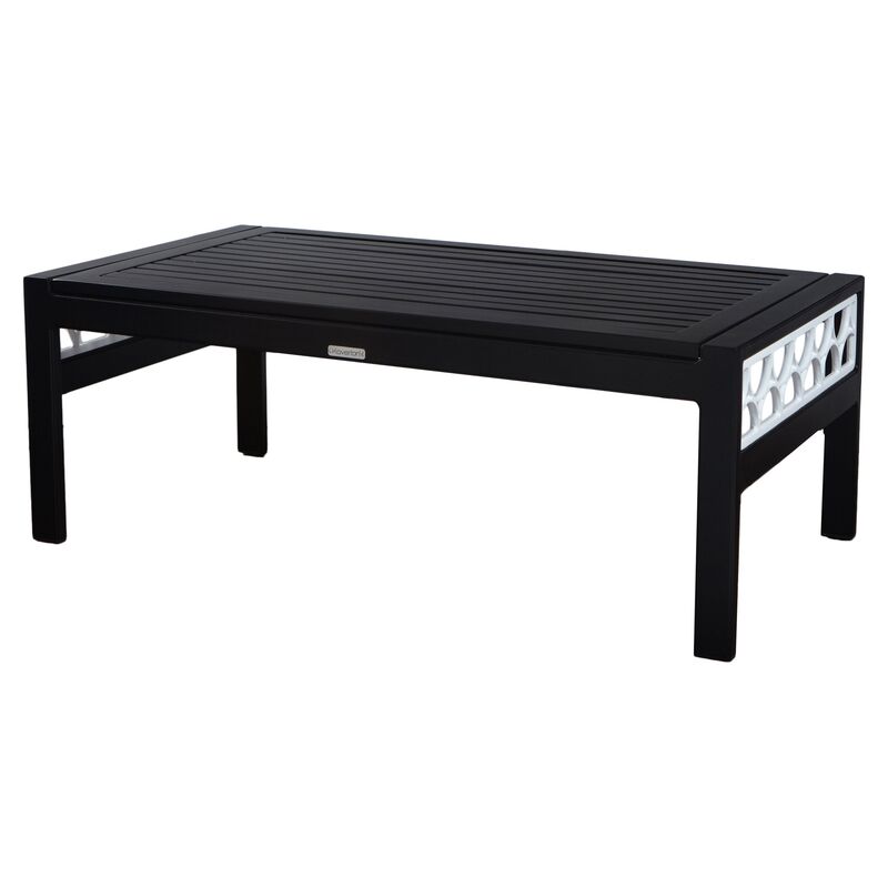 Koverton Parkview Cast Coffee Table, Black/White One Kings Lane