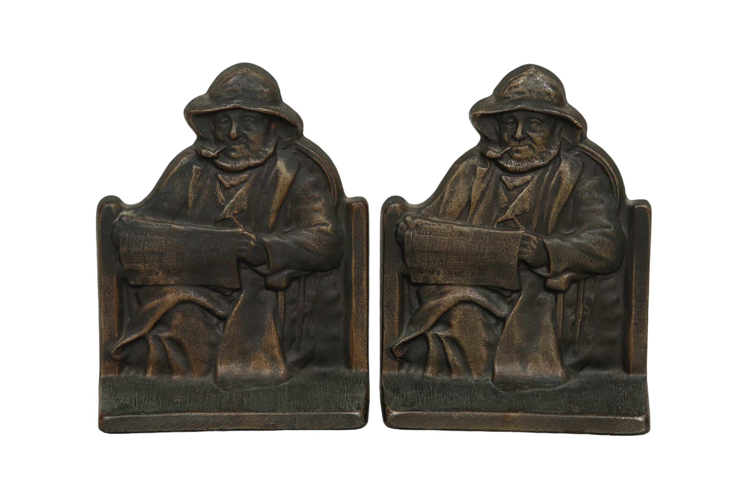 1928 Cape Cod Fisherman Bookends, a Pair~P77699371