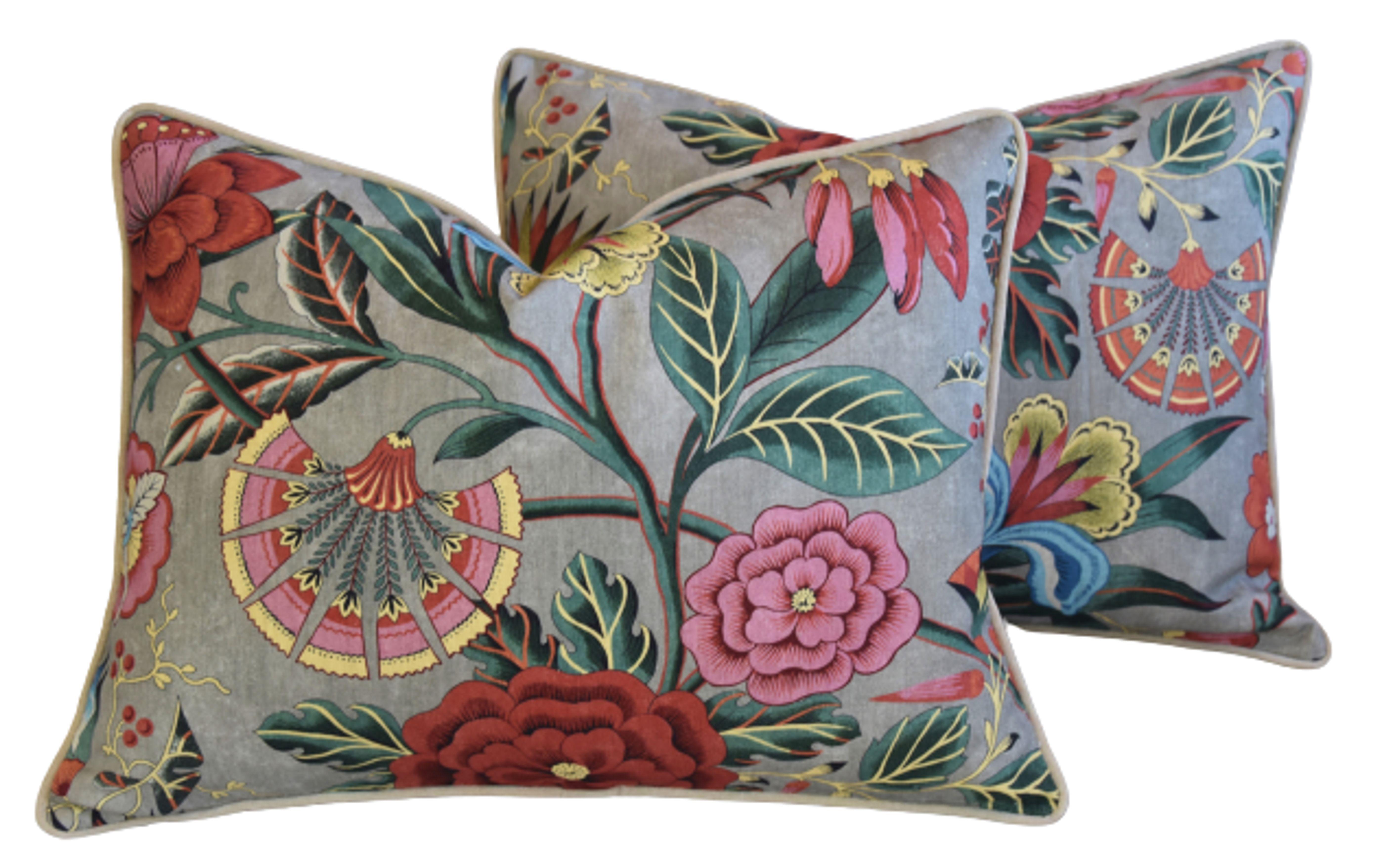 Anna French Thibaut Floral Pillows, S/2~P77687335