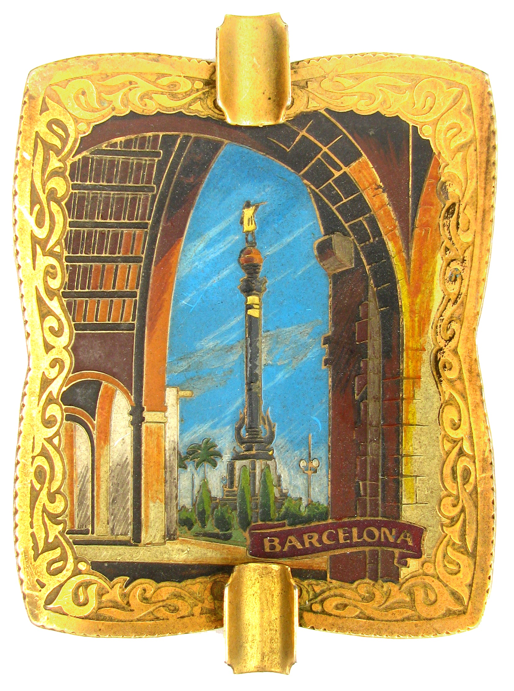 Midcentury Barcelona Souvenir Ashtray~P77647943