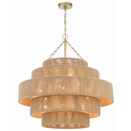 Shyla 20 Light Chandelier, Soft Gold