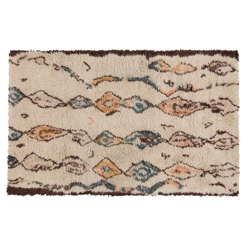 Saxon Shag Rug, Green/Multi~P76571021