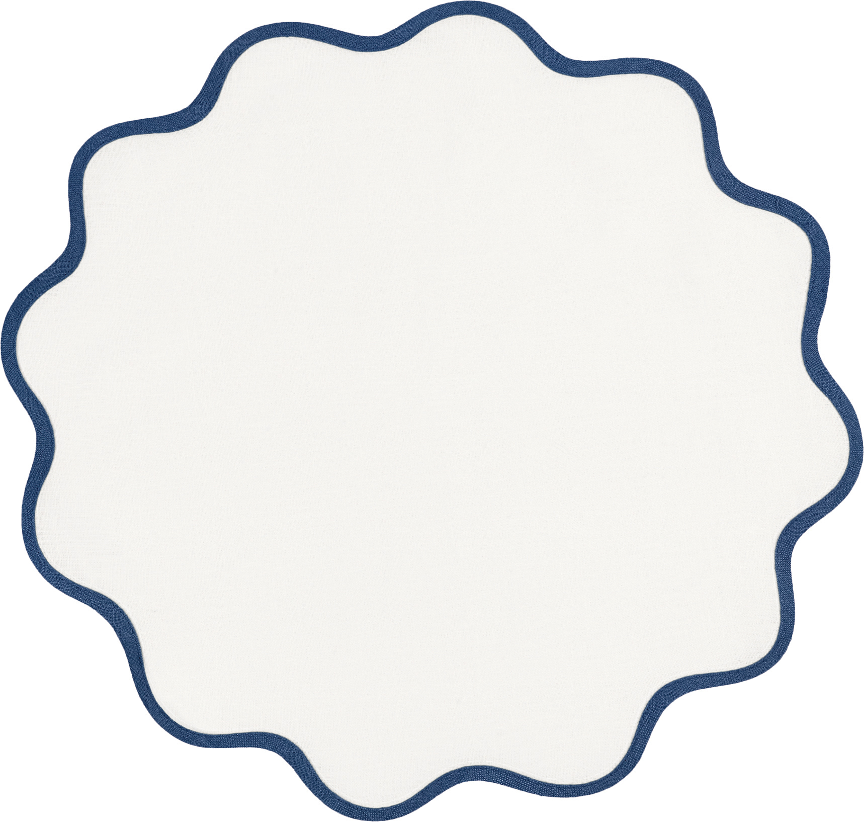 Scallop Edge Circle Placemat, Set of 4