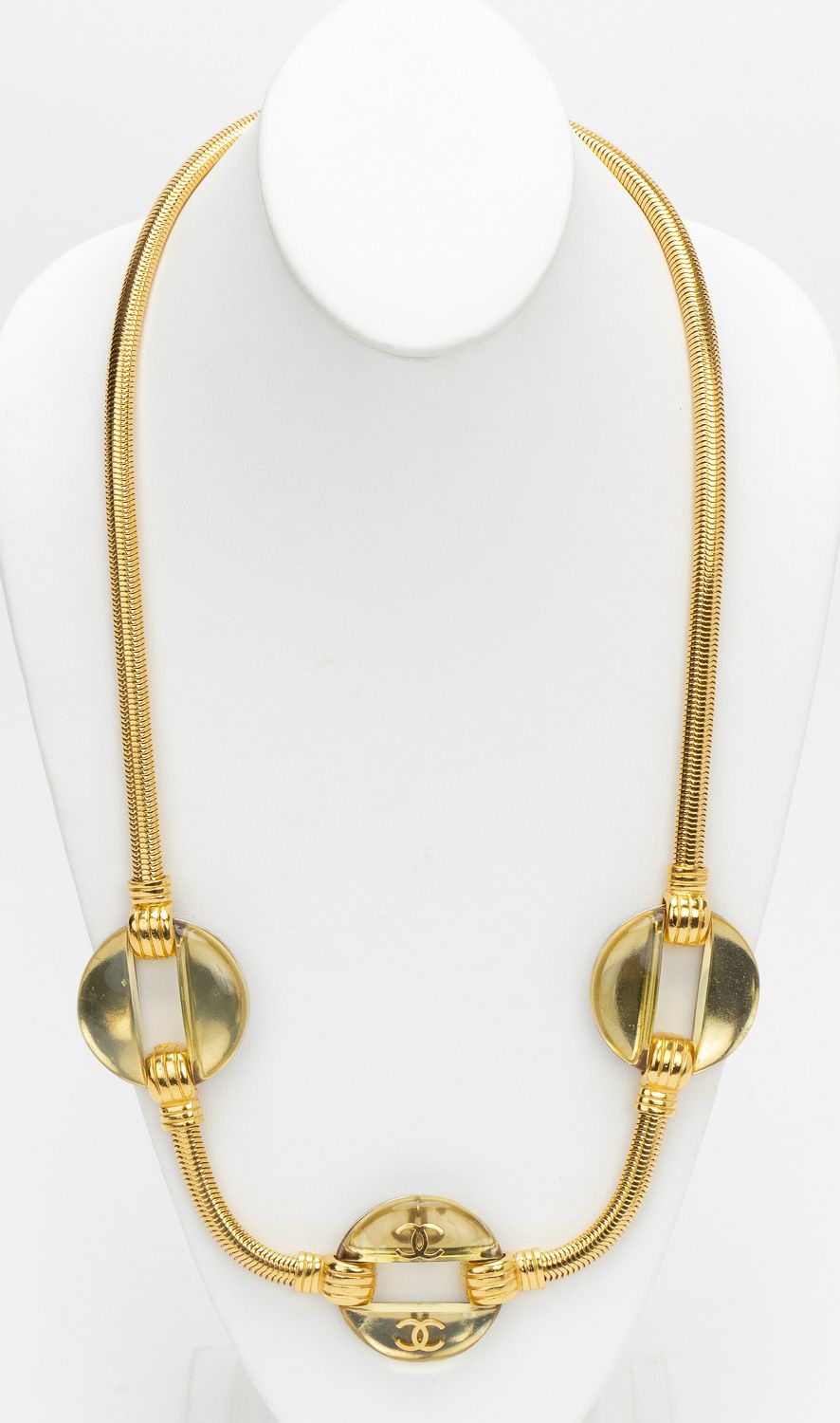 Chanel Gold Snake Lucite Belt/Necklace~P77666615