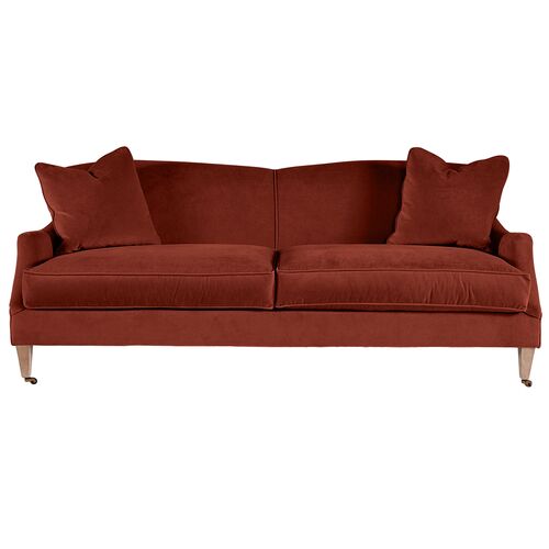 Elodie Velvet Curved Back Sofa