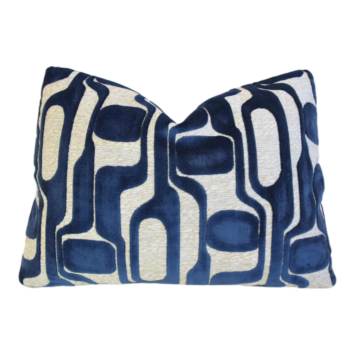 Ambella Home Modern Blue Velvet Pillow~P77739721