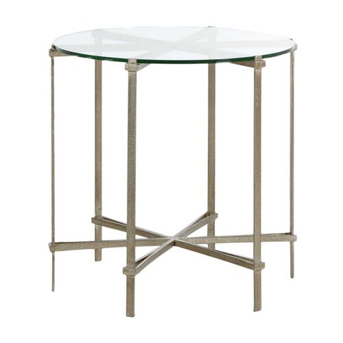 Clarissa Side Table, Textured Champagne~P77606285