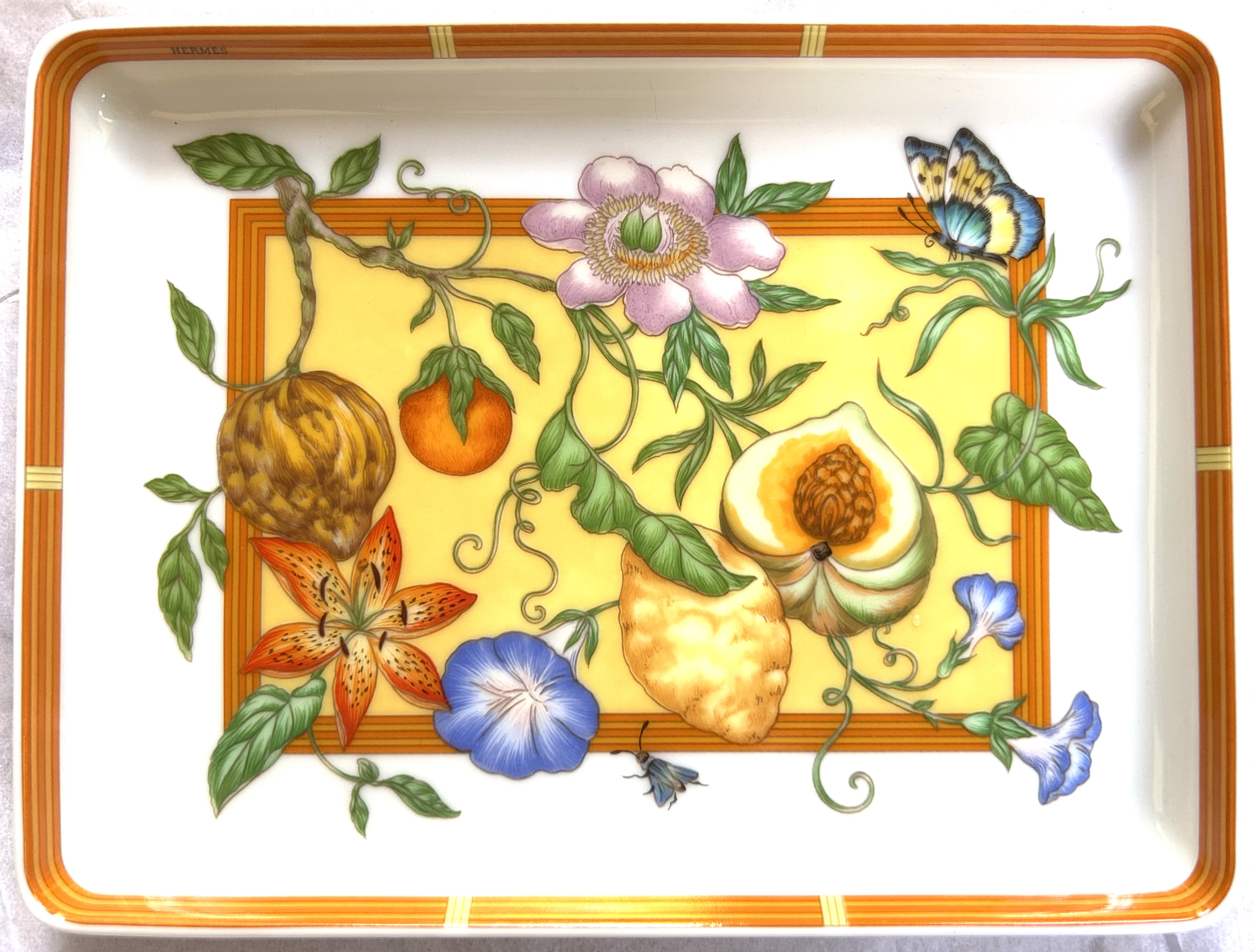 Hermès French Porcelain Butterfly Tray~P77739040