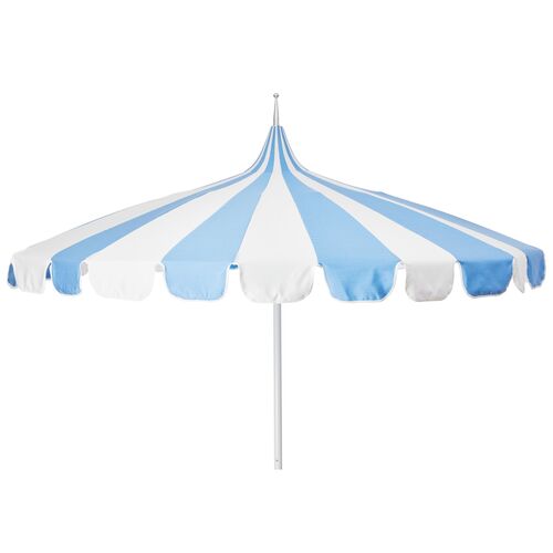 Aya Pagoda Umbrella, Air Blue/White~P77572199