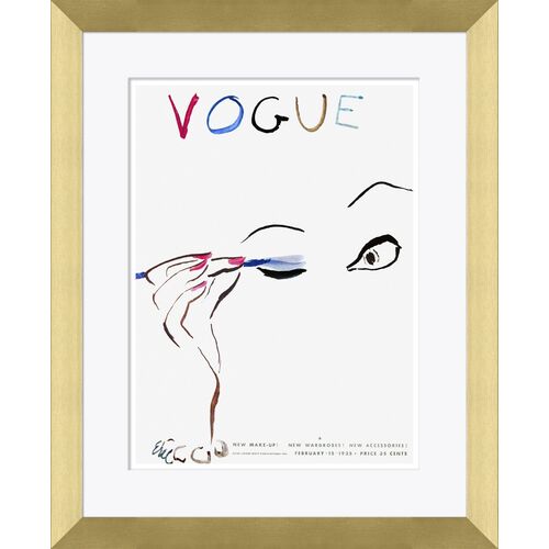 Vogue Magazine Cover, Blue Eye Make-up~P77603115