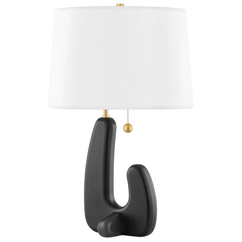 Regina Wood Table Lamp, Black