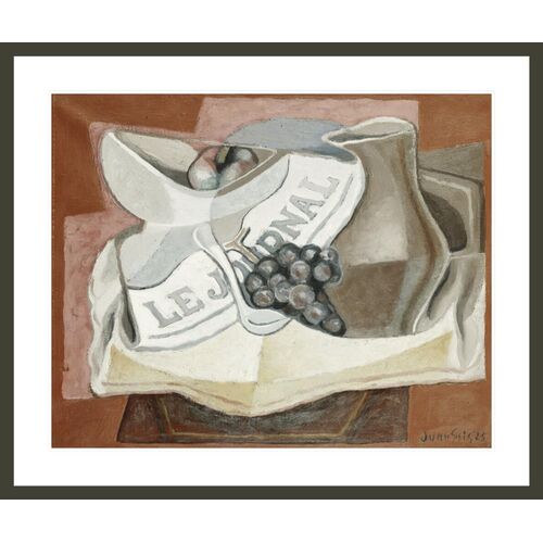 The Bunch of Grapes by Juan Gris Framed Print