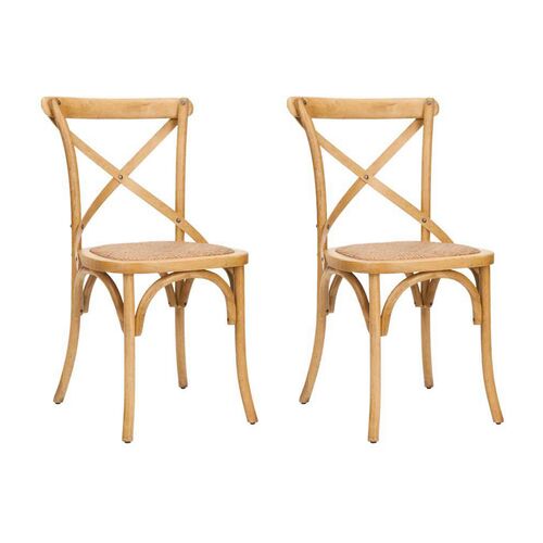 Natural Bonnie Side Chairs, Pair~P40031545