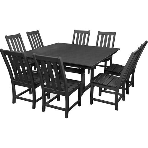 Devan Outdoor 9-Pc Dining Set, Black~P77651101